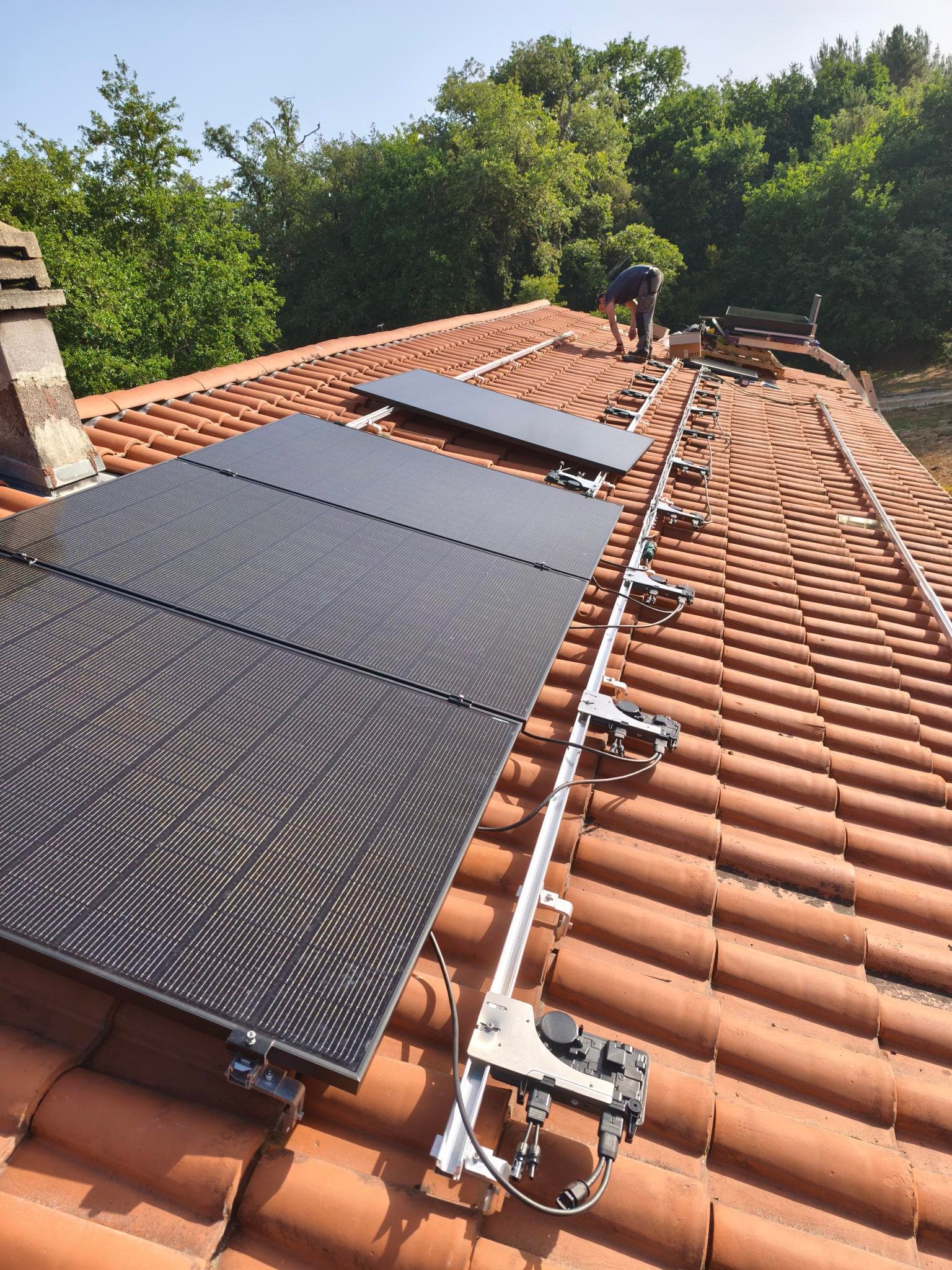 Installation photovoltaïque en autoconsommation à Lue, Landes